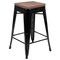 Flash Furniture 24" High Metal Indoor Counter Stool, Black, PK4 4-ET-31320W-24-BK-R-GG - alternate 6